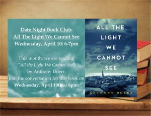 Date Night Book Club: All The Light We Cannot See