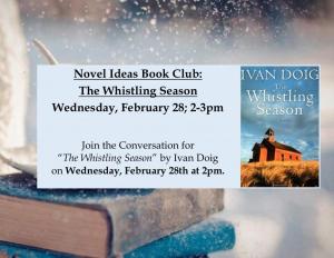 Novel Ideas Book Club: The Whistling Season