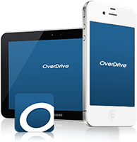 OverDrive app on a mobile phone and tablet