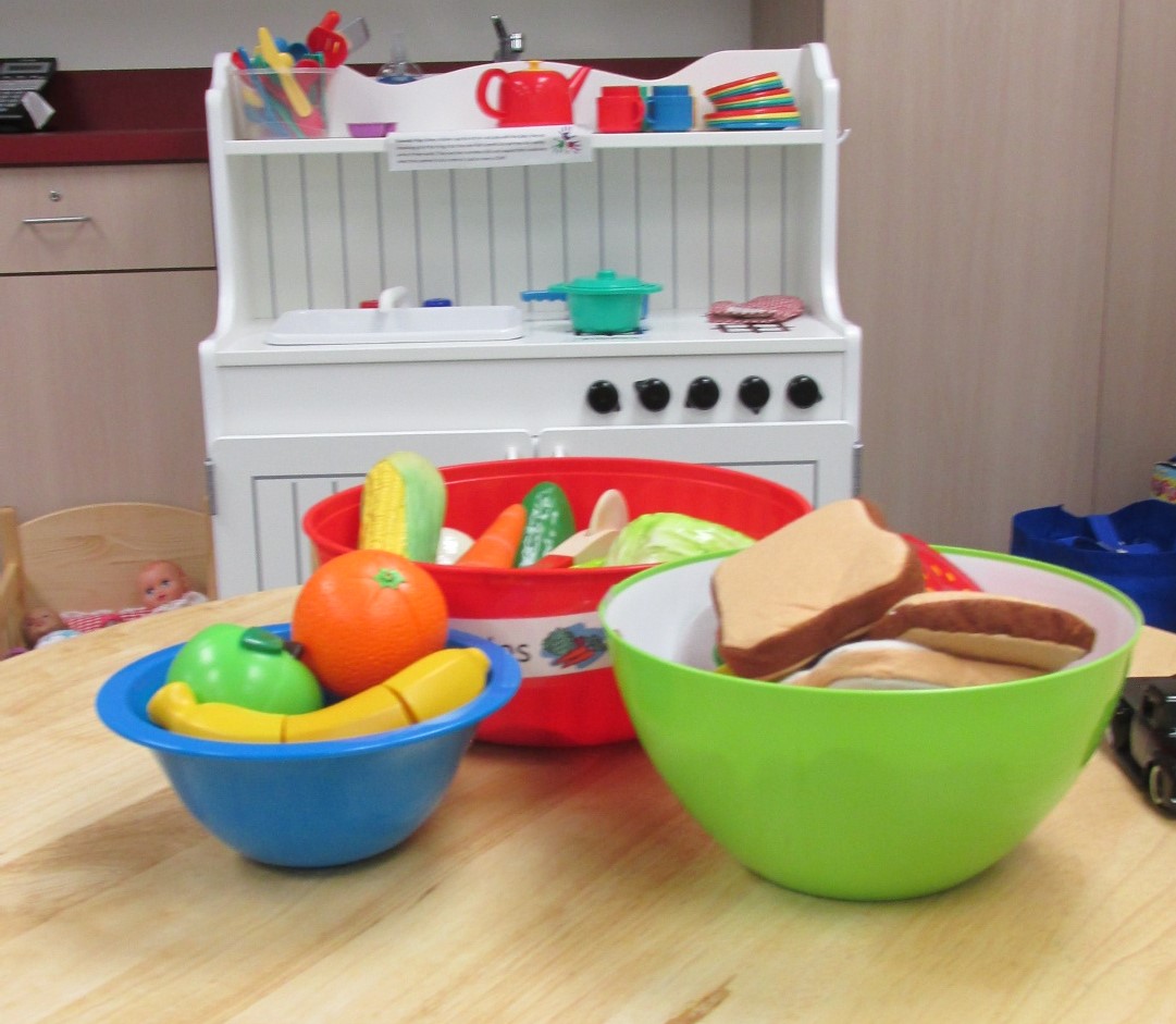 assorted early literacy kitchen toys