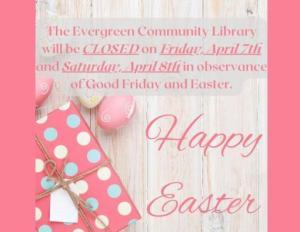 Closed for Easter