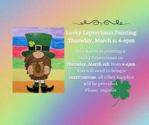 Lucky Leprechaun Painting