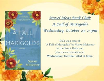 Novel Ideas Book Club: A Fall of Marigolds