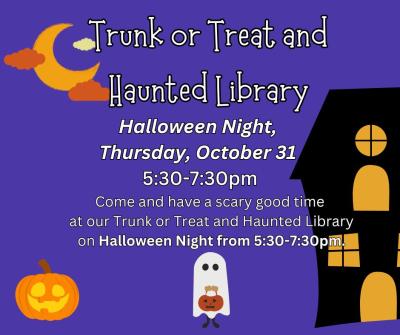 Trunk or Treat and Haunted Library