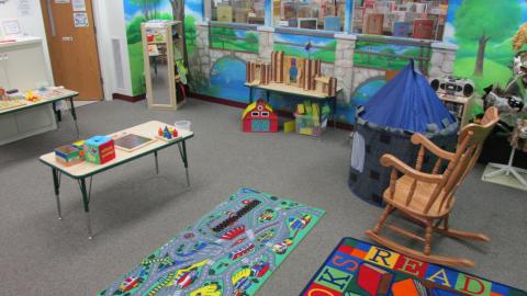 photograph of the children's area in the library