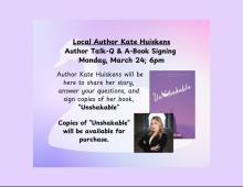 Local Author Kate Huiskens: Author Talk-Q&A-Book Signing