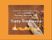 Closed for Thanksgiving