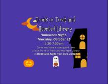 Trunk or Treat and Haunted Library